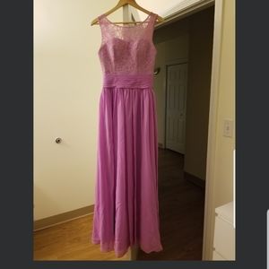 Long purplish Lacey dress